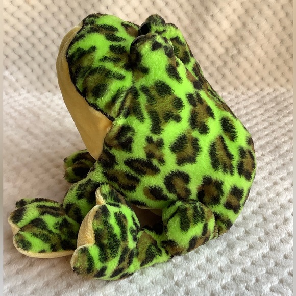 Ganz Webkinz Green and Yellow BullFrog Stuffed Animal Plush No Code - Picture 6 of 8